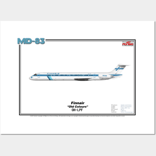 McDonnell Douglas MD-83 - Finnair "Old Colours" (Art Print) Posters and Art